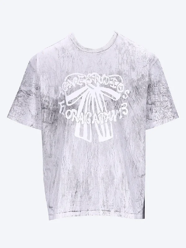 Plaster print t-shirt-- Houndstooth Herringbone Solid