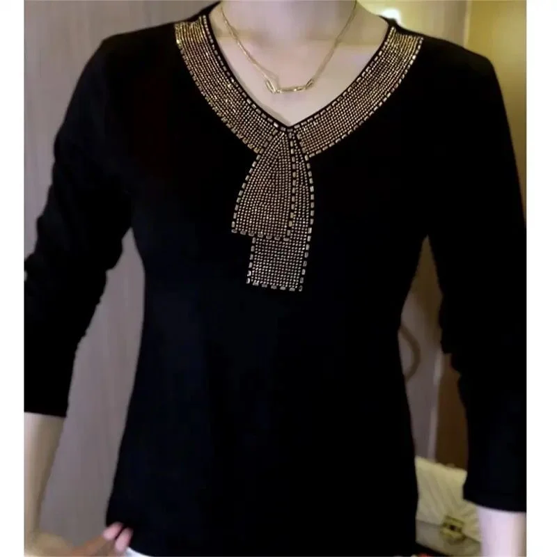 Women's Autumn New Fashion Slim Fit Long Sleeve T-shirt zp146-- Boxy Fit Fitted Loose