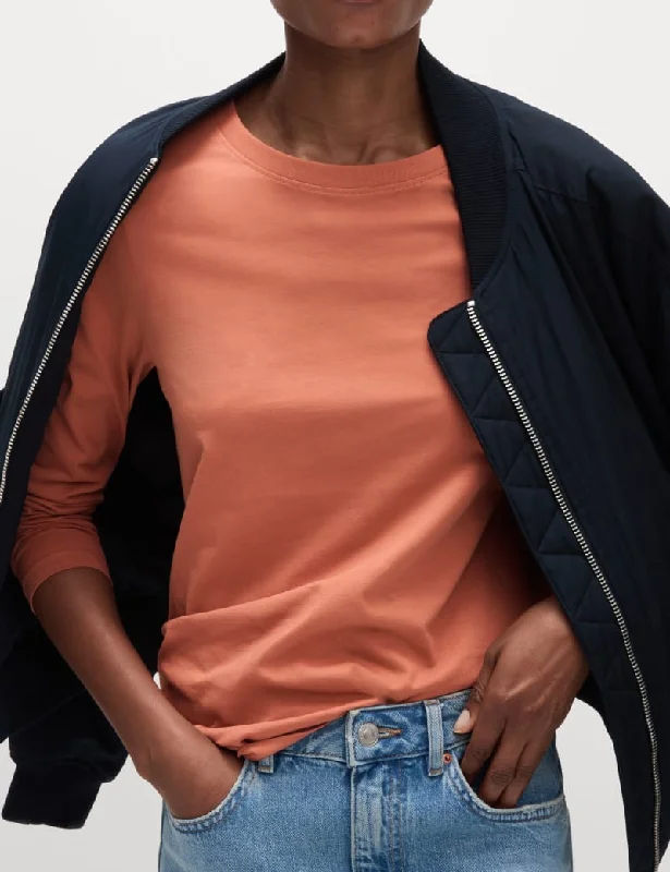 Pure Cotton T-Shirt-- Beaded Sequined Faux Fur