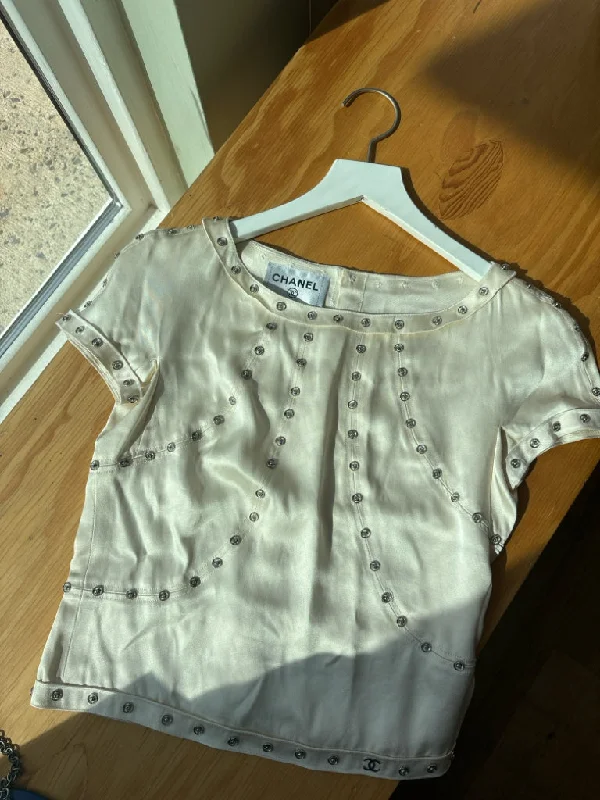 Chanel Size 36 Shirts (Pre-owned)-- Sequined Glittery Shiny