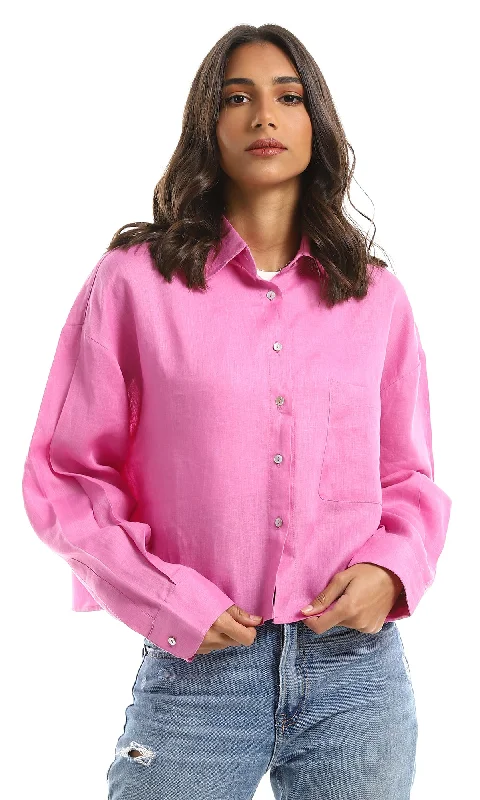 97316 Side Patched Pocket Loose Light Purple Cropped Shirt-- Spandex Blend Rayon Blend Denim Blend 97316 Side Patched Pocket Loose Light Purple Cropped Shirt-- Spandex Blend Rayon Blend Denim Blend