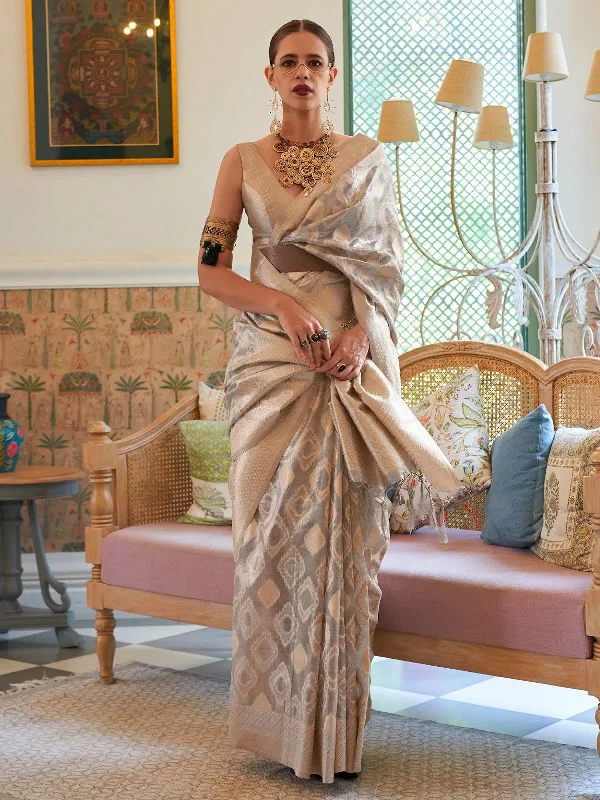 Saree Mall Women's Tissue Off White Woven Design Designer Saree With Blouse Piece-KALKITS312001 Office-Ready Blouse Saree Mall Women's Tissue Off White Woven Design Designer Saree With Blouse Piece-KALKITS312001 Office-Ready Blouse