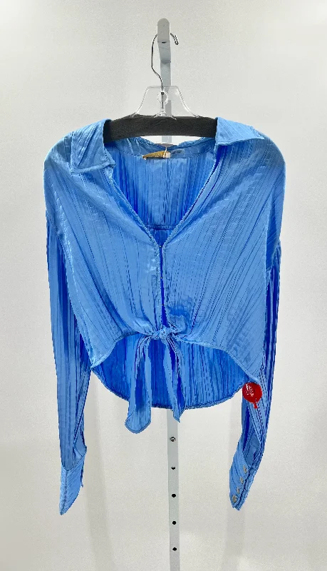 Ramy Brooks Size L Shirts (Pre-owned)-- Asymmetrical Pockets Print
