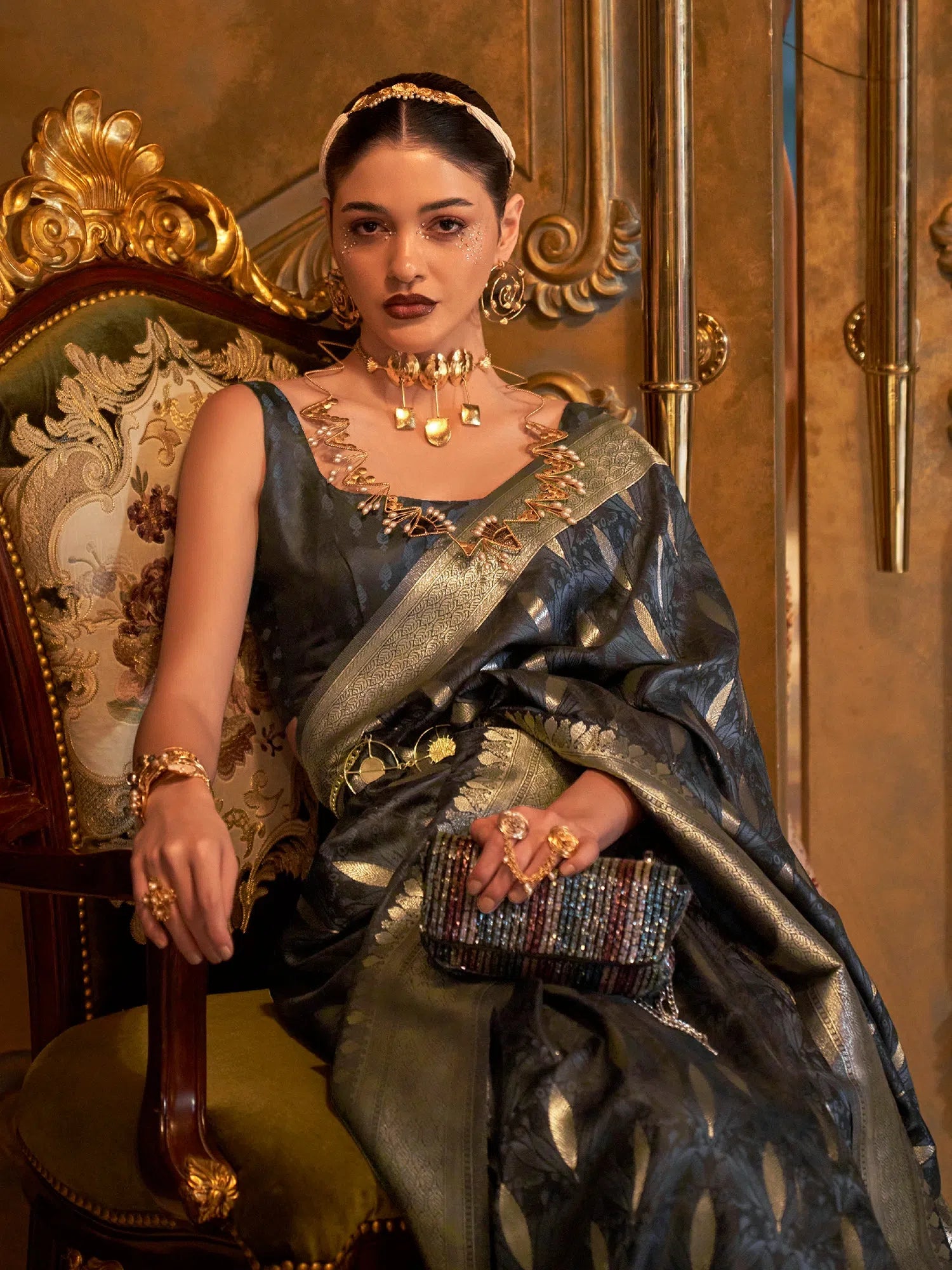 Saree Mall Women's Blend Grey Woven Design Designer Saree With Blouse Piece-KIROZA7006 Embroidered Cotton Blouse Saree Mall Women's Blend Grey Woven Design Designer Saree With Blouse Piece-KIROZA7006 Embroidered Cotton Blouse