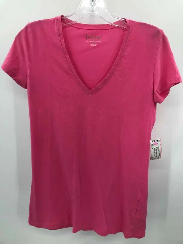 Pre-Owned Lilly Pulitzer Pink Size XS T-shirt-- Mesh Fabric Canvas Fabric Denim Fabric Pre-Owned Lilly Pulitzer Pink Size XS T-shirt-- Mesh Fabric Canvas Fabric Denim Fabric