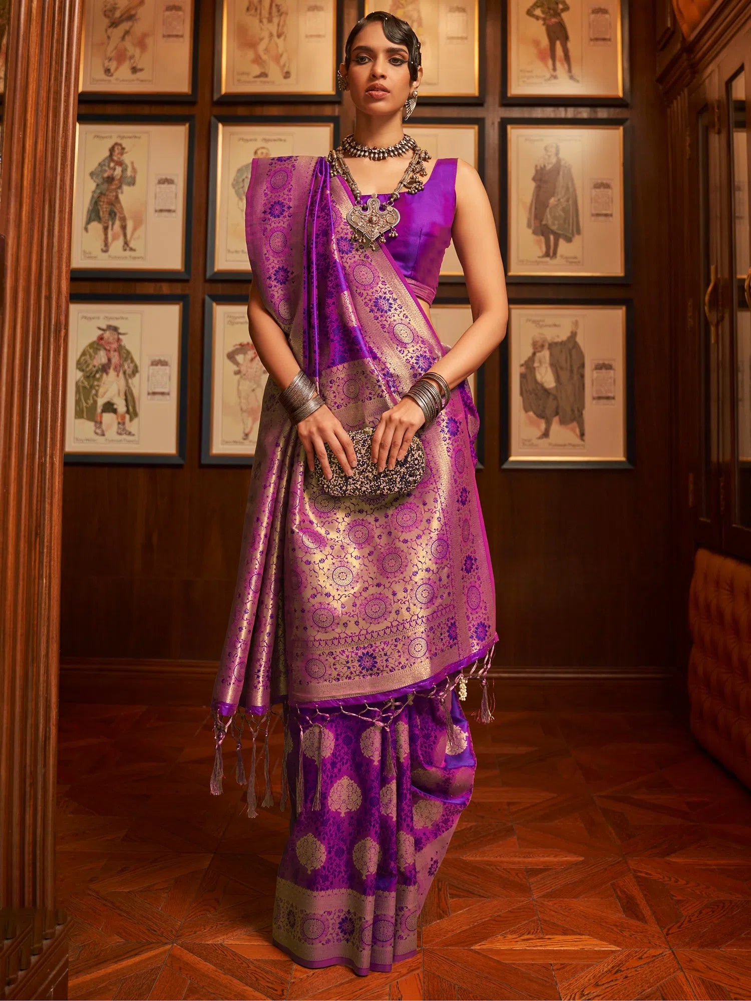 Saree Mall Women's Blend Purple Woven Design Handloom Saree With Blouse Piece-KOSMIC270001 Lightweight Tunic Blouse Saree Mall Women's Blend Purple Woven Design Handloom Saree With Blouse Piece-KOSMIC270001 Lightweight Tunic Blouse