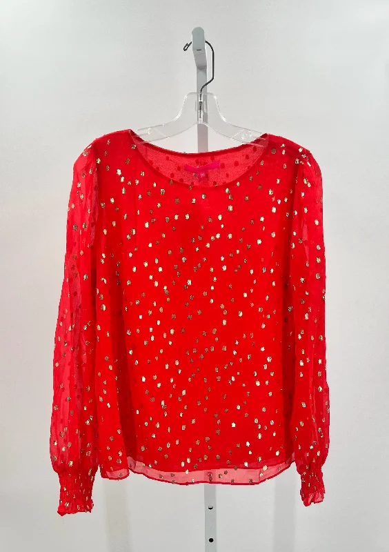Lilly Pulitzer Size M Shirts (Pre-owned)-- Collared T-Shirt Boat Neck A-Line