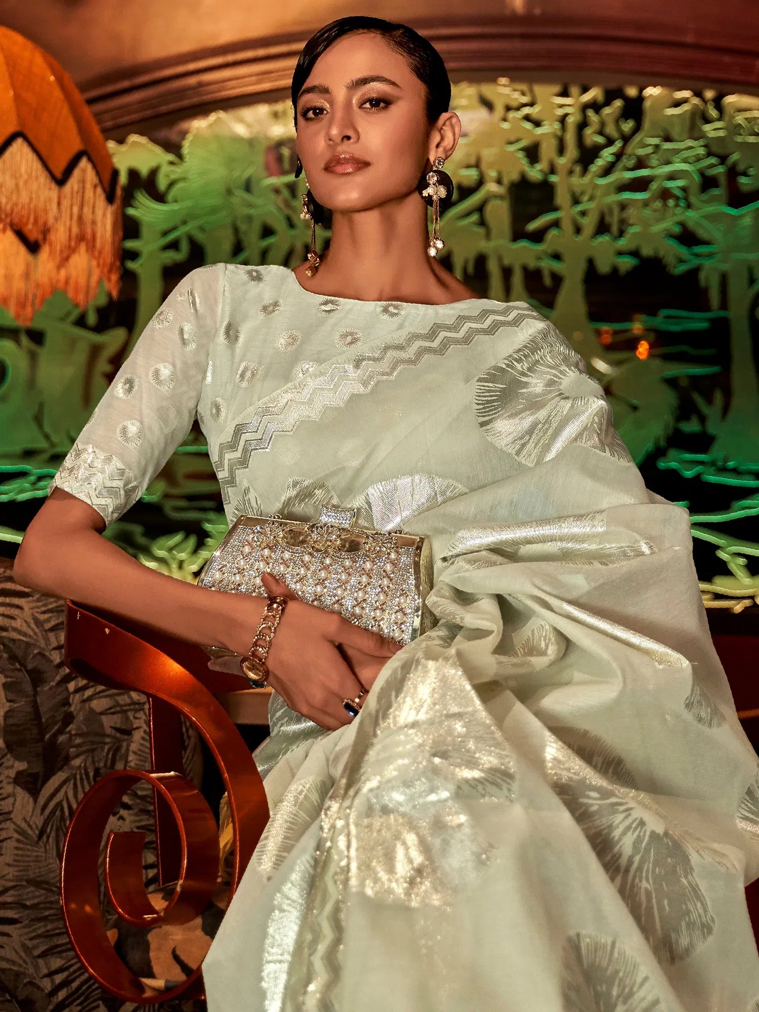 Saree Mall Women's Modal Olive Woven Design Handloom Saree With Blouse Piece-KROWN255003 Soft Knit Blouse Saree Mall Women's Modal Olive Woven Design Handloom Saree With Blouse Piece-KROWN255003 Soft Knit Blouse