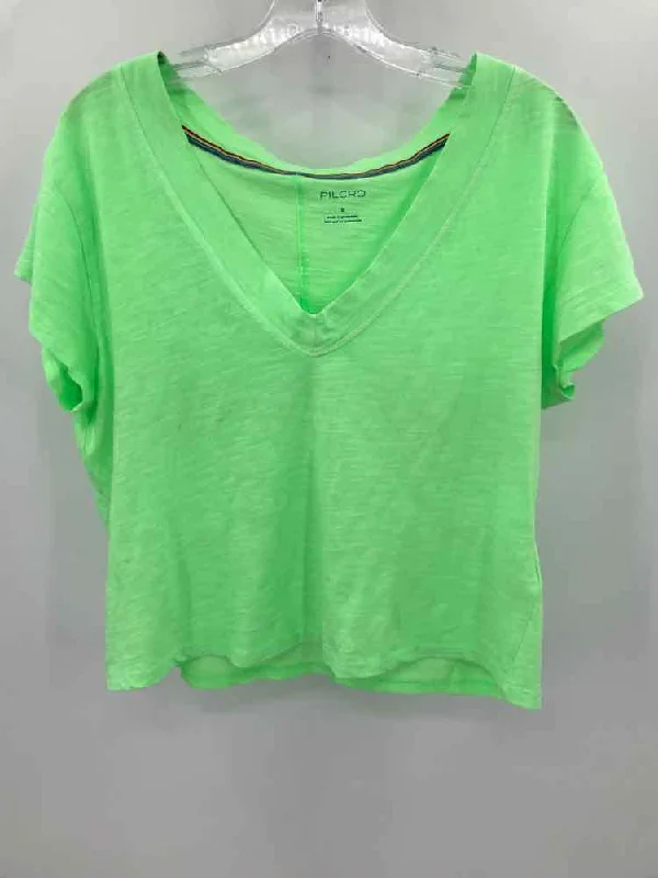 Pre-Owned Pilcro Green Size Small T-shirt-- Hooded Caped Shawl Collar