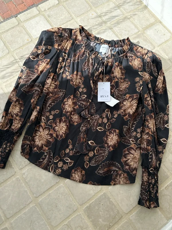 MISA Size 2 Shirts (Pre-owned)-- Collared T-Shirt Boat Neck A-Line