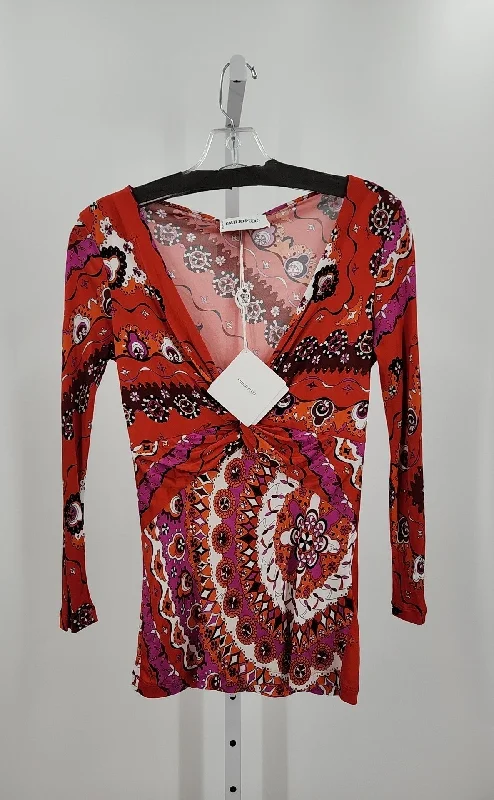 Pucci Size 40 Shirts (Pre-owned)-- Mesh Blend Leather Blend Suede Blend