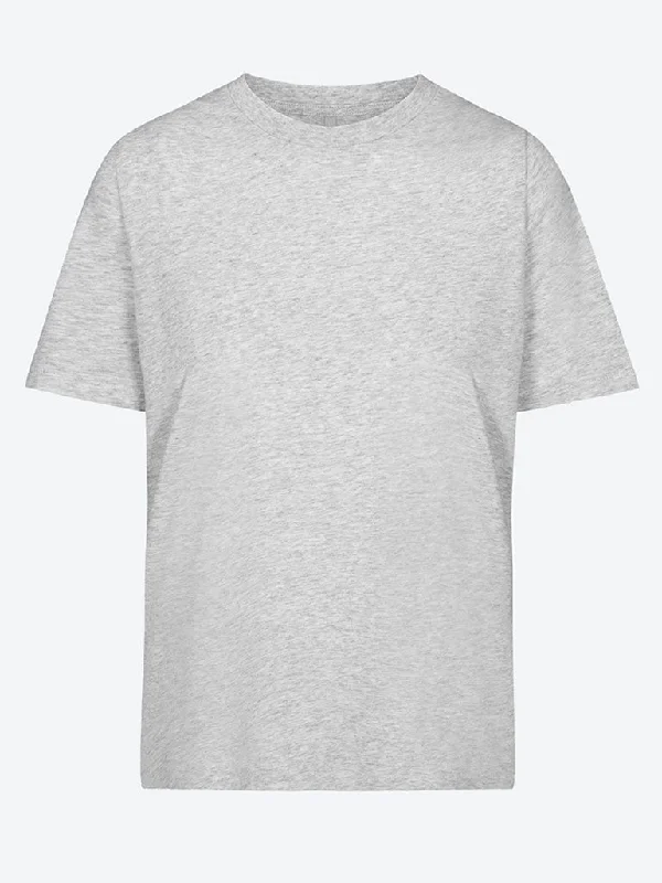 Relaxed tees t-shirt-- Striped Floral Plaid