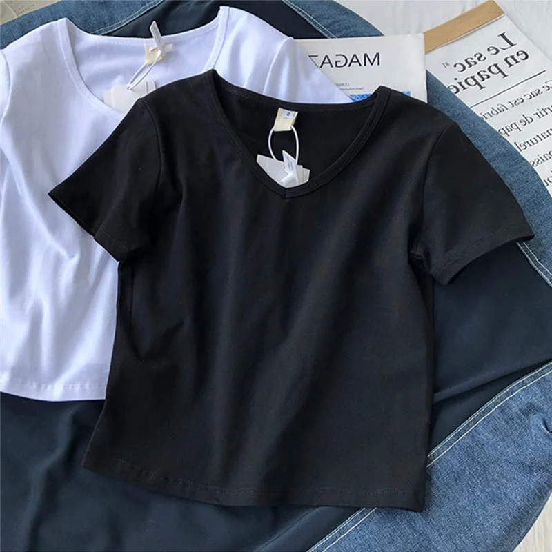 Women's Regular Short Sleeve Solid Color T-Shirts S 395756-- Mesh Blend Leather Blend Suede Blend
