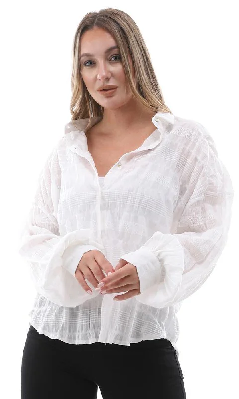 95720 White Long Sleeves Buttons Down Shirt-- Lace Blend Ribbed Blend Corduroy Blend 95720 White Long Sleeves Buttons Down Shirt-- Lace Blend Ribbed Blend Corduroy Blend