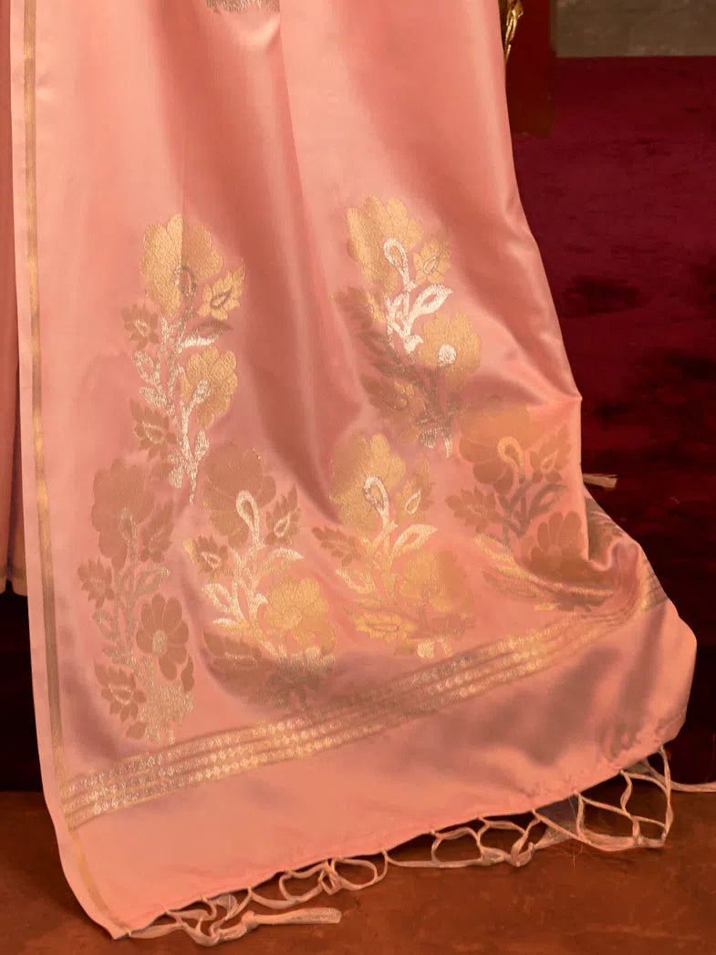 Saree Mall Women's Pure Peach Woven Design Woven Saree With Blouse Piece-KSBLE224006 Airy Cotton Blouse Saree Mall Women's Pure Peach Woven Design Woven Saree With Blouse Piece-KSBLE224006 Airy Cotton Blouse