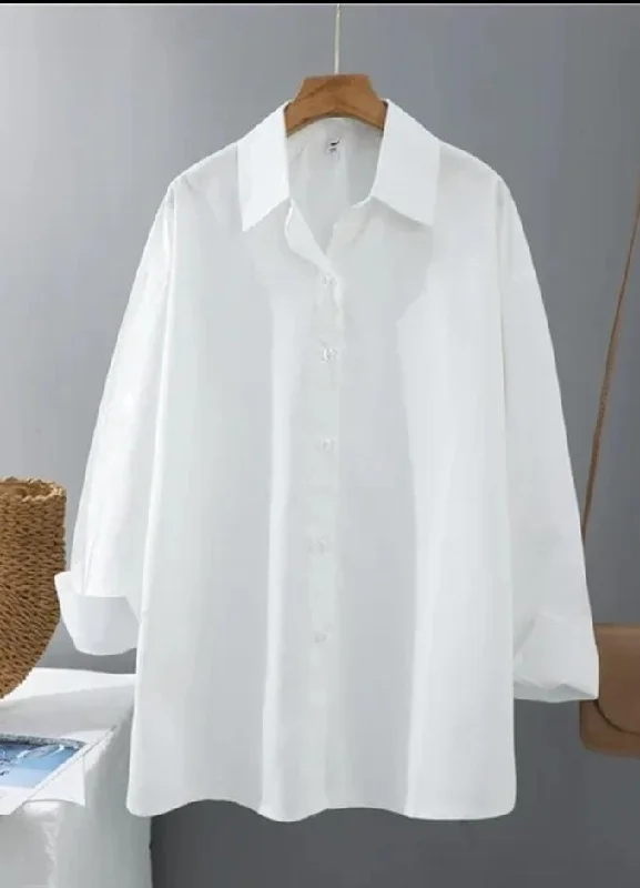 Oversized Button Shirt Women  M S6871610-- Anti-Shrink Durable Soft