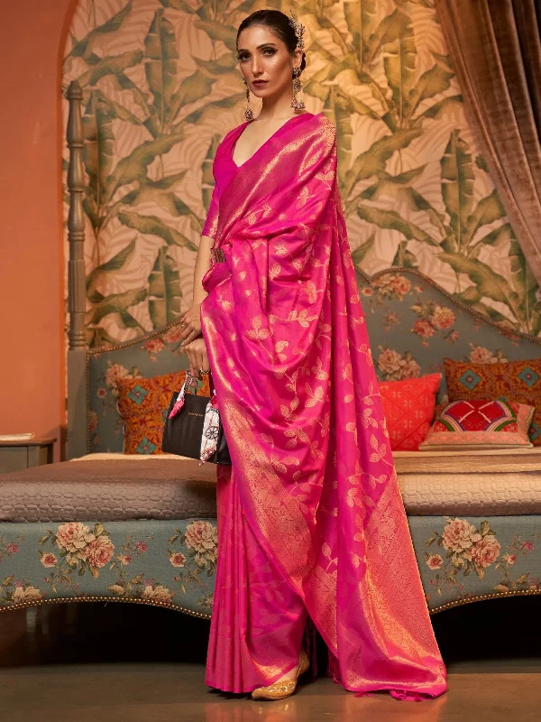 Saree Mall Women's Blend Pink Woven Design Designer Saree With Blouse Piece-KAFILA249003 Stretchy Fitted Blouse Saree Mall Women's Blend Pink Woven Design Designer Saree With Blouse Piece-KAFILA249003 Stretchy Fitted Blouse