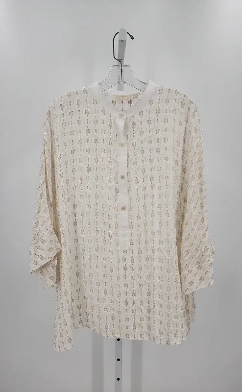 Tory Burch Size 14 Shirts (Pre-owned)-- Satin Fabric Silk Fabric Chiffon Fabric