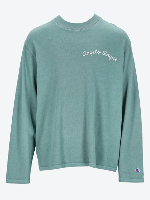 Mock turtle neck Long sleeves t shirt-- Front Pockets Side Pockets Patch Pockets