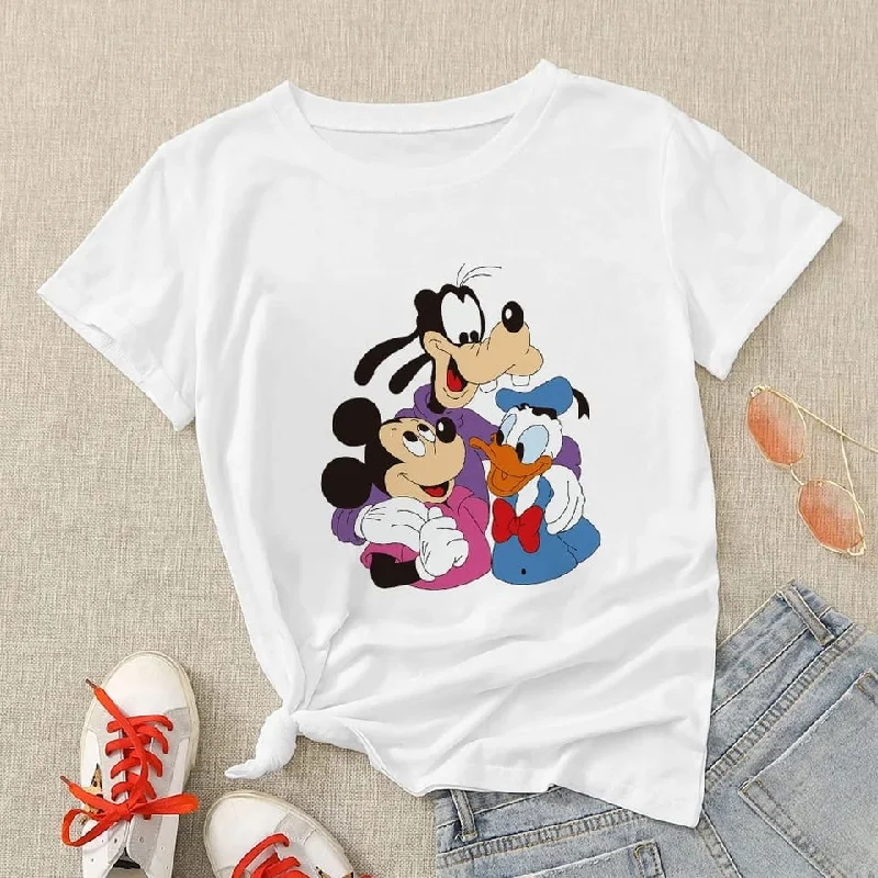 Family Paris Femme Cartoon Mickey Mouse Friends Graphic Shirts 2XL X1691561-- Zippered Front Buttoned Front Snap Front Family Paris Femme Cartoon Mickey Mouse Friends Graphic Shirts 2XL X1691561-- Zippered Front Buttoned Front Snap Front