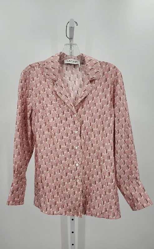 Lanvin Size 34 Shirts (Pre-owned)-- Lace Blend Ribbed Blend Corduroy Blend
