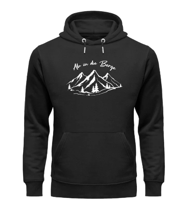 Ab in die Berge - Unisex Premium Organic Hoodie Hoodie with Gradient Ombre Colorful