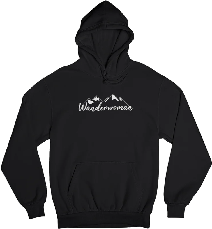 Wanderwoman. - Unisex Organic Hoodie Hoodie with High-Low Hem Asymmetrical Trendy