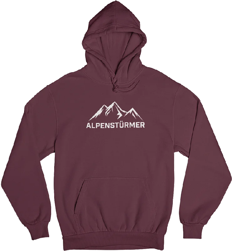 Alpenstürmer - Unisex Organic Hoodie Hoodie with Hem Lace Feminine Delicate