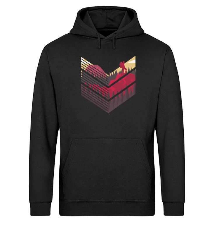 Wanderführer 2 - Unisex Organic Hoodie Hoodie with Drawstring Waist Adjustable Fitted
