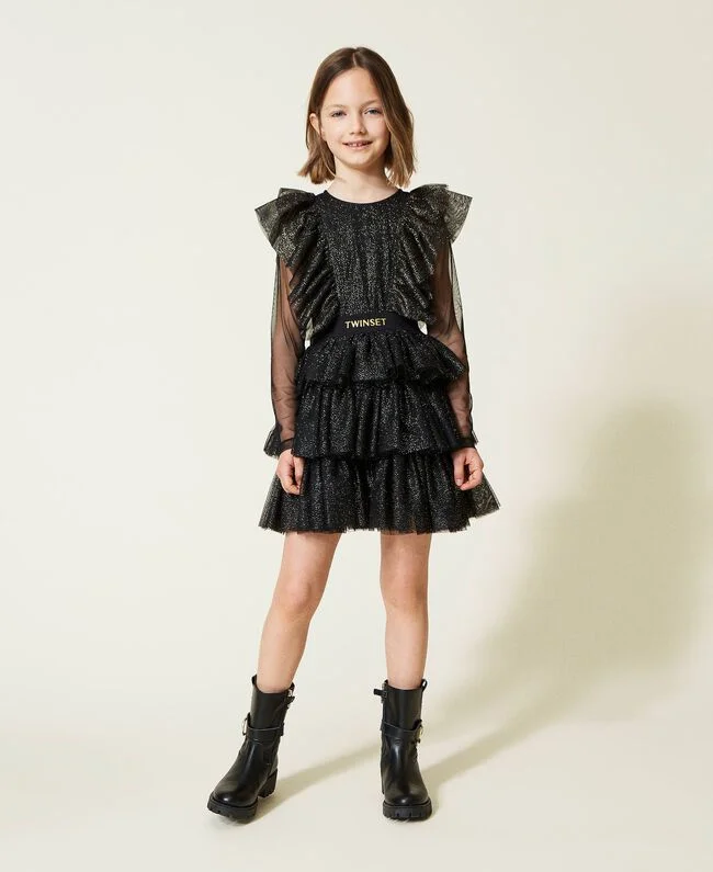 TWS Gold Shimmer Party Dress Tunics Recommended stylist