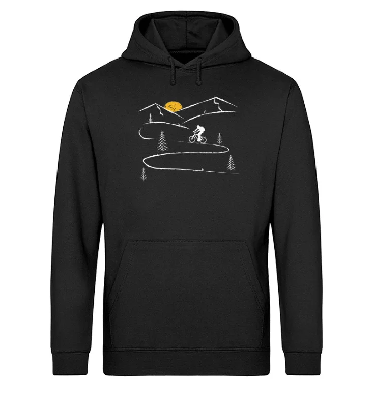 Kurvenbiker - Unisex Organic Hoodie Hoodie with Magnetic Closure Innovative Modern