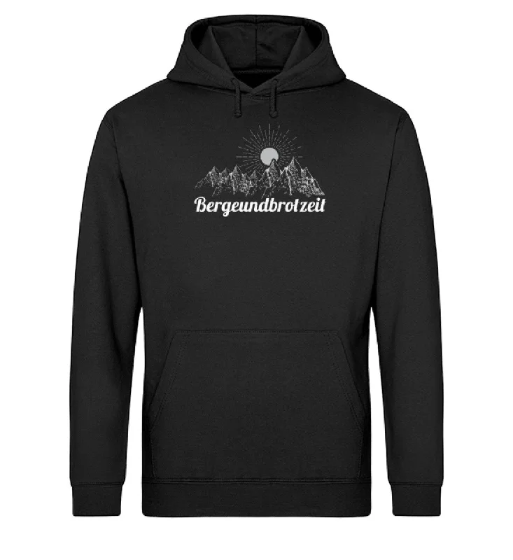 Bergeundbrotzeit - Unisex Organic Hoodie Hoodie with High-Low Hem Asymmetrical Trendy