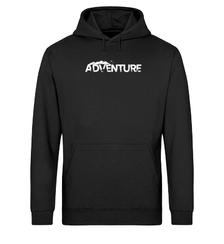 Adventure. - Unisex Organic Hoodie Hoodie with Snap Buttons Easy Quick