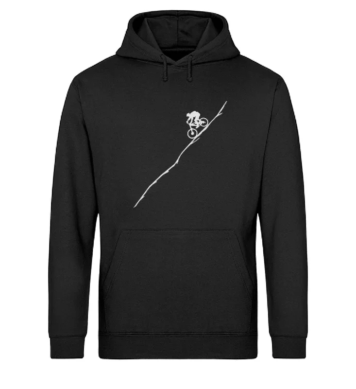Bergab Biker - Unisex Organic Hoodie Hoodie with Elastic Cuffs Stretchable Comfortable Bergab Biker - Unisex Organic Hoodie Hoodie with Elastic Cuffs Stretchable Comfortable