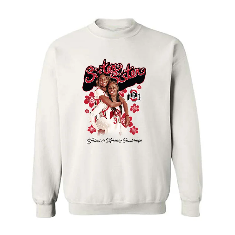Ohio State - NCAA Women's Basketball : Cambridge Sisters - Crewneck Sweatshirt Hoodie with Slim Fit Tailored Modern
