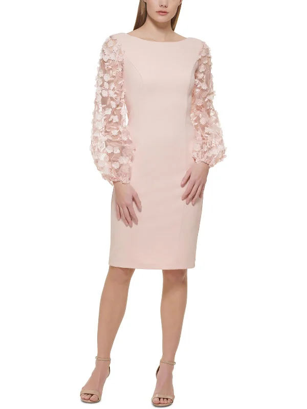 Womens Balloon Sleeves Sheath Cocktail and Party Dress Tunics Ceremony elegant