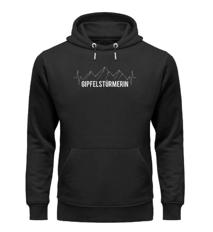 Gipfelstürmerin - Unisex Premium Organic Hoodie Hoodie with Hem Detail Decorative Unique Gipfelstürmerin - Unisex Premium Organic Hoodie Hoodie with Hem Detail Decorative Unique