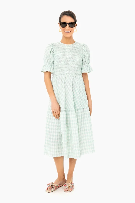 Gingham Sussex Dress Tunics Short Trendy
