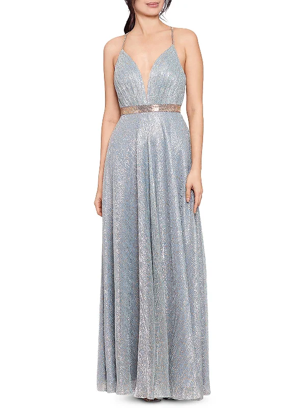 Womens Crinkled Embellished Evening Dress Tunics Summer linen