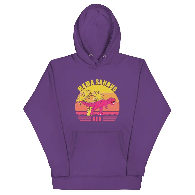 Mamasaurus Rex - Women's Dinosaur Hoodie Hoodie with Slim Fit Tailored Modern