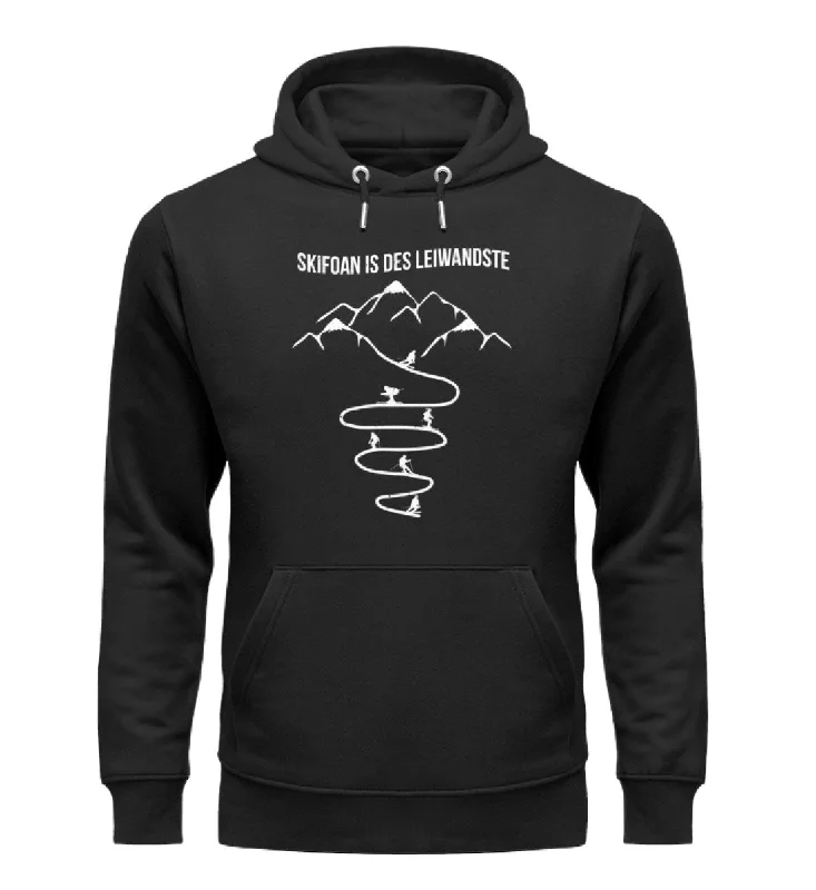 Skifoan is des leiwandste - Unisex Premium Organic Hoodie Hoodie with Hem Contrast Bold Stylish