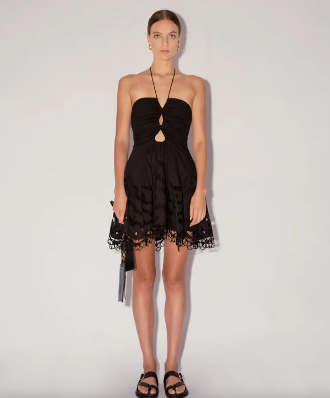 Luna Dress - Black Tunics Bridal satin