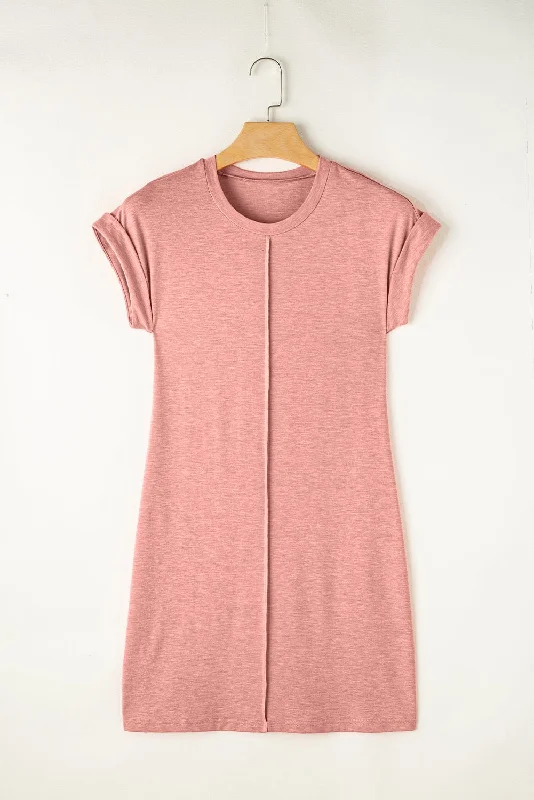 Beach Mini Dress Cozy Knitted Mini Dress
