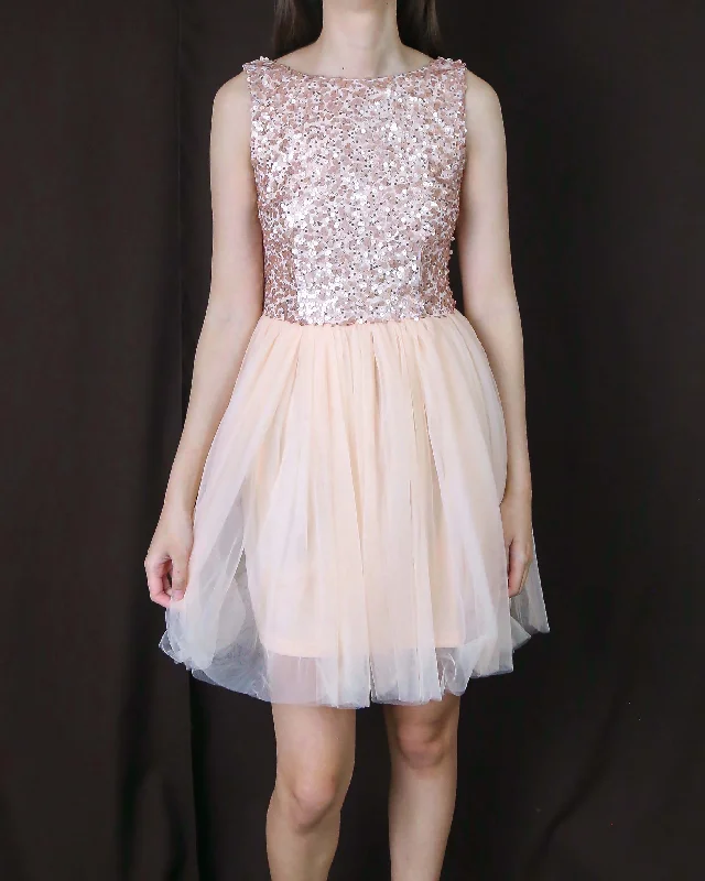 Sugar Plum Dazzling Sequin Darling Party Dress in Rose Pink/Peachy Pink Off-the-shoulder Bohemian Festive Sugar Plum Dazzling Sequin Darling Party Dress in Rose Pink/Peachy Pink Off-the-shoulder Bohemian Festive