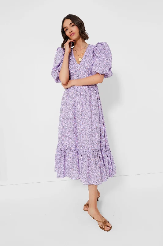Lilac and Blush Icon Floral Lindley Dress Tunics Gym athletic