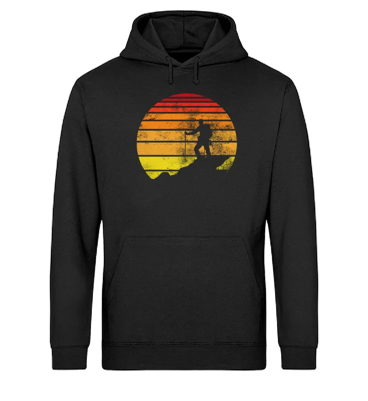 Vintage Wanderer - Unisex Organic Hoodie Hoodie with Emblem Brand Identity
