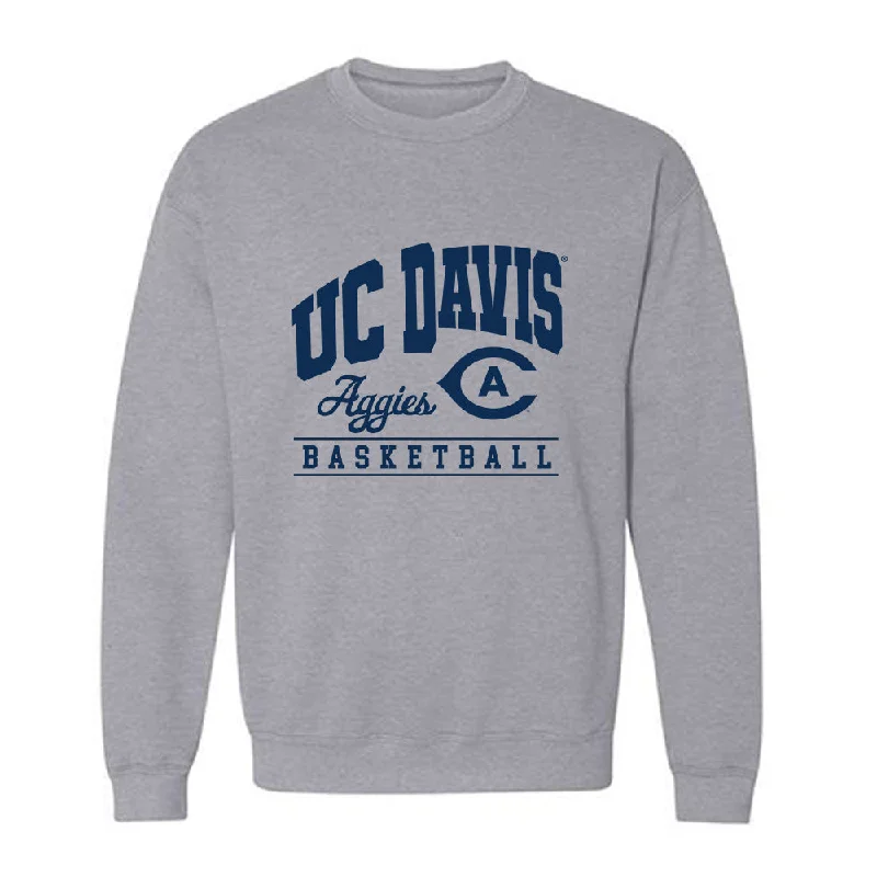 UC Davis - NCAA Women's Basketball : Ryann Bennett - Classic Shersey Crewneck Sweatshirt Hoodie with Rolled Sleeves Casual Relaxed UC Davis - NCAA Women's Basketball : Ryann Bennett - Classic Shersey Crewneck Sweatshirt Hoodie with Rolled Sleeves Casual Relaxed