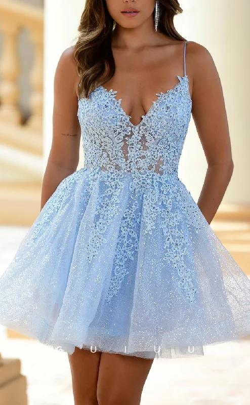 GH531 - Fashion A-Line Plunging Illusion V-Neck Sleeveless Sequins Open Back Party Dress Tunics Evening elegant GH531 - Fashion A-Line Plunging Illusion V-Neck Sleeveless Sequins Open Back Party Dress Tunics Evening elegant