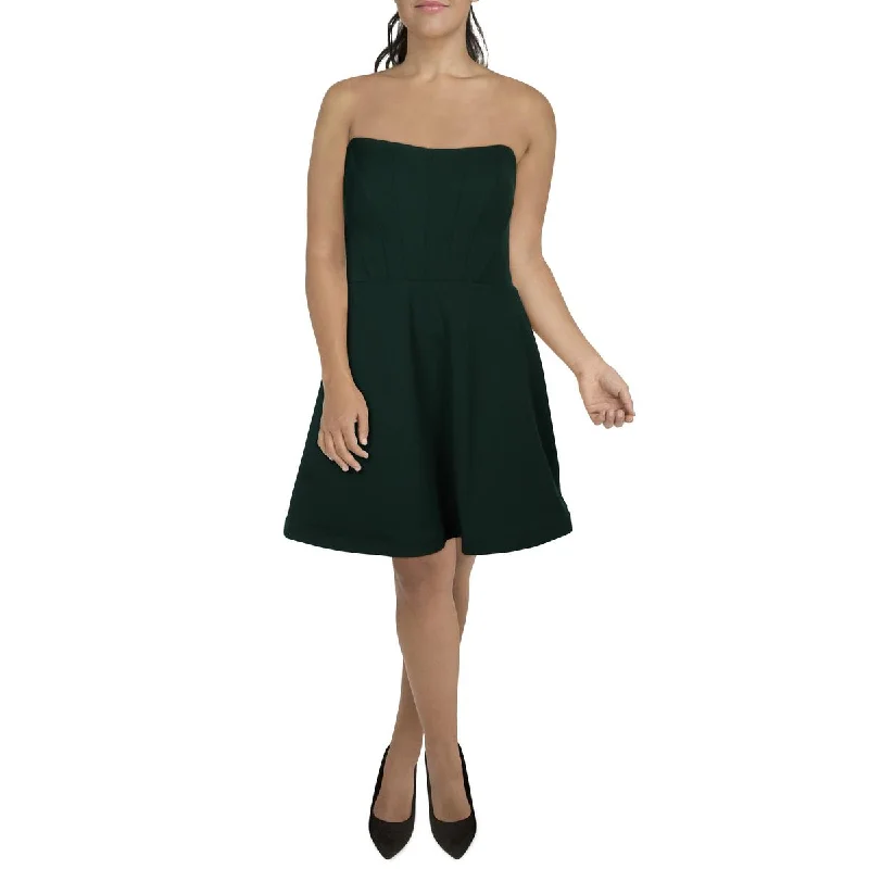 B. Darlin Womens Plus Strapless Above Knee Cocktail And Party Dress Satin Halter Glamorous B. Darlin Womens Plus Strapless Above Knee Cocktail And Party Dress Satin Halter Glamorous