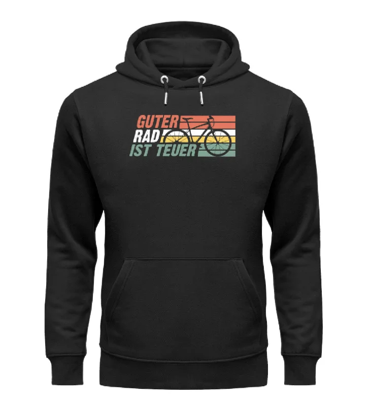 Guter Rad ist teuer - Unisex Premium Organic Hoodie Hoodie with Applique Textured Unique Guter Rad ist teuer - Unisex Premium Organic Hoodie Hoodie with Applique Textured Unique